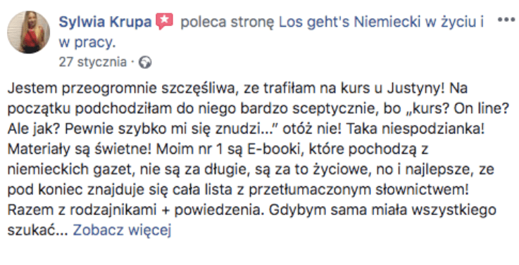 dobry kurs jezyka niemieckieog opinia