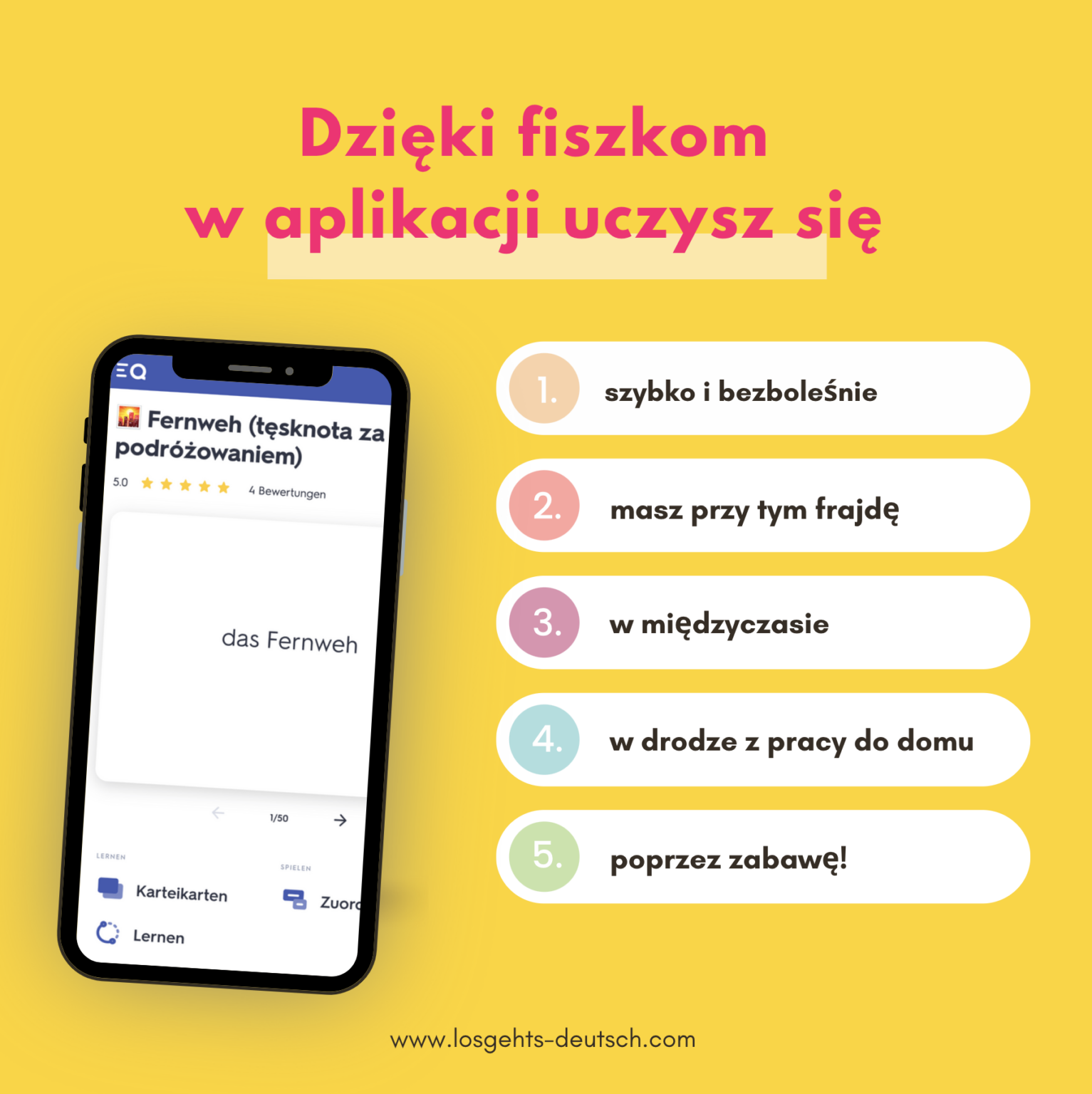 Program Komputerowy Do Nauki Niemieckiego aplikacja do nauki niemieckiego - Los geht's!